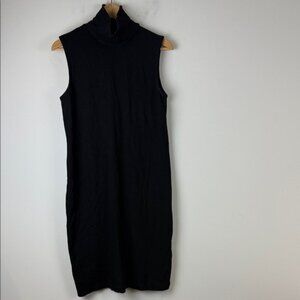 Club Monaco Black Sleeveless Midi Dress Size Medium